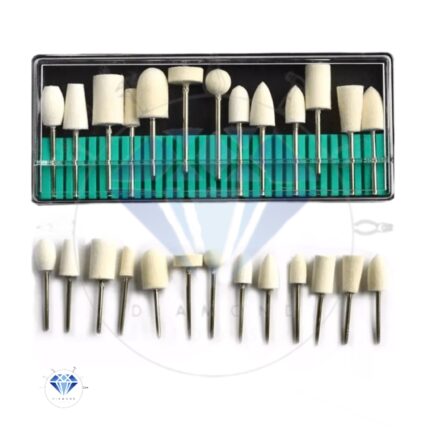 مجموعه نمد پولیش پایه دار ۱۲ عددی – پایه ۲/۳ میل