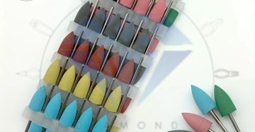 لاستیک پولیش پایه دار کونیک نوک تیز بزرگ