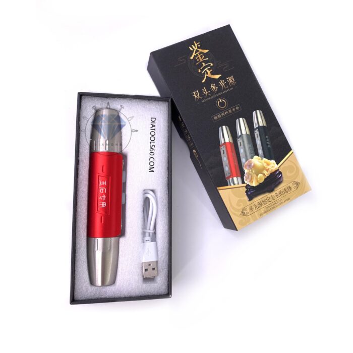 چراغ چندکاره تست جواهرات(فایبر اپتیک+uv+نور سفید و رنگی) - Image 2