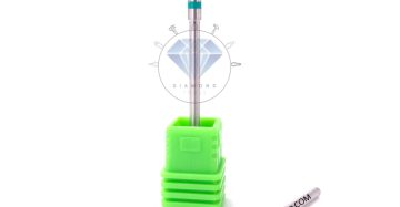 مته کارباید خط دار فرم کاجی متوسط سبز(باربرداری زبر)